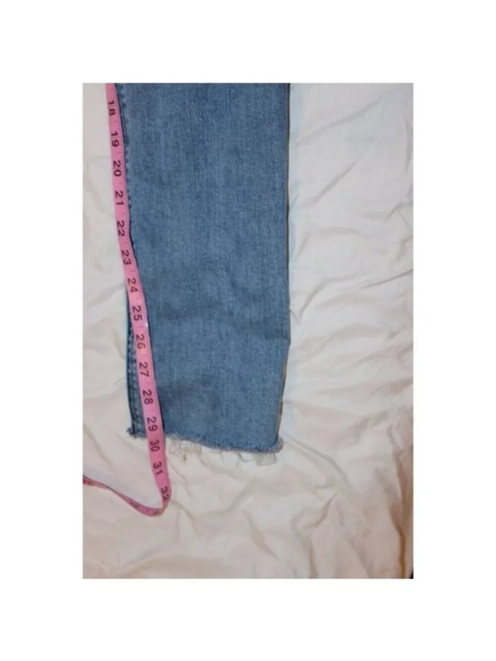 MCGUIRE High Rise J Raw Hem jeans Womens Size 28